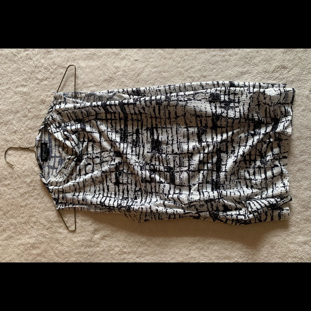 TopShop sheer patterned dress shirt